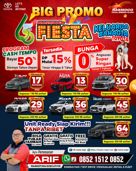 PROMO FIESTA NASMOCO 65TH - Promo Toyota Tegal